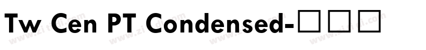 Tw Cen PT Condensed字体转换